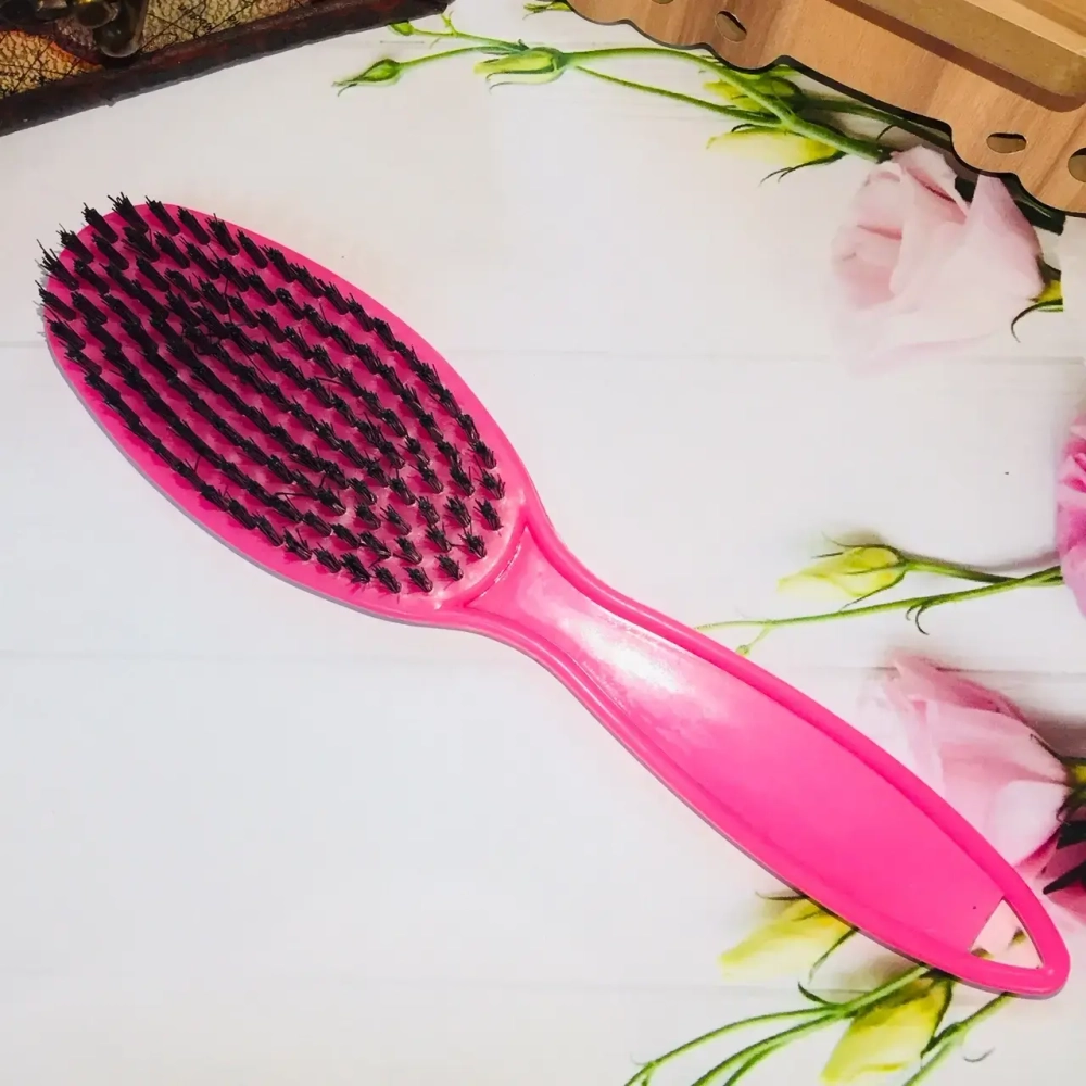 Щетка для обуви пластиковая с искусственным ворсом «Практика», цвет микс, 20*4,5см