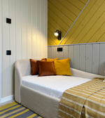 Диван-кровать KIDI Soft с низким изножьем 90*200 см R антивандальная ткань (бежевый)