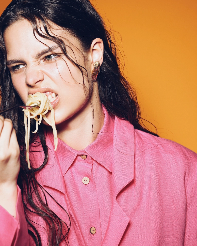 Серьга Спагетти