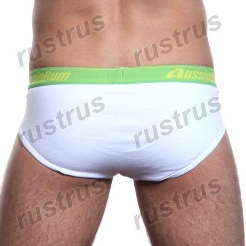 Мужские трусы брифы белые Aussiebum Австралия AB00067