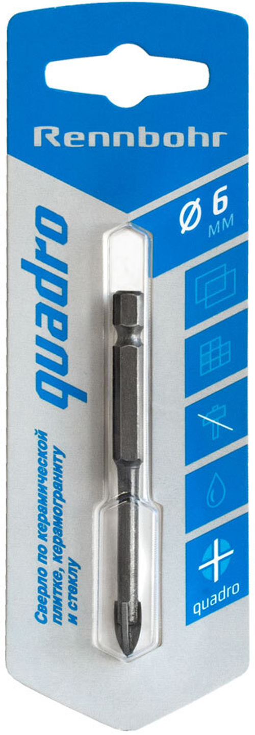 Сверло по керамике 6,0мм "RB" Quadro