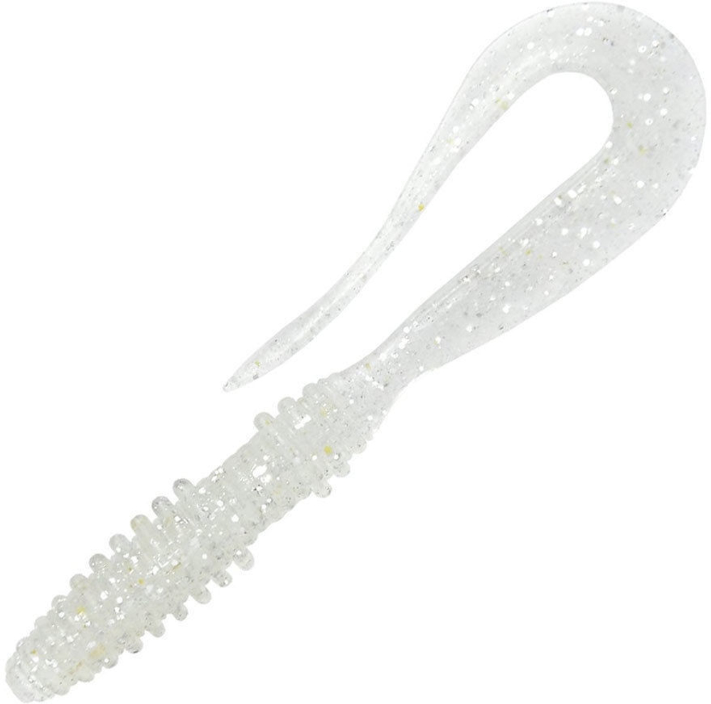 Приманка силиконовая Keitech Mad Wag 4.5" #370 Clear Silver Glow