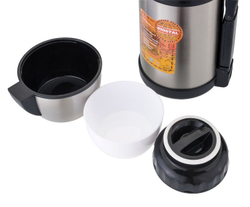 Термос универсальный (для еды и напитков) Biostal Спорт (2 литра) с ручкой, стальной