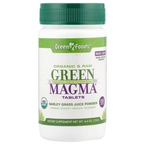 Green Foods, Green Magma®, порошок из сока ростков ячменя, 250 таблеток, 125 г (4,4 унции)