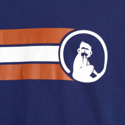 Мужское теннисное поло Quiet Please Retro Block T-Shirt Men - Dark Blue, Multicoloured