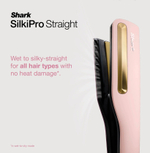 Shark SilkiPro Straight HT401UKPU выпрямитель для волос, фен-стайлер 2-в-1 Wet-to-Dry, профессиональный прибор для укладки волос, керамический выпрямитель