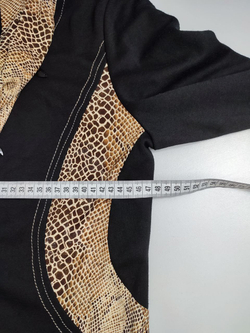 Платье черное со вставками 52 размер