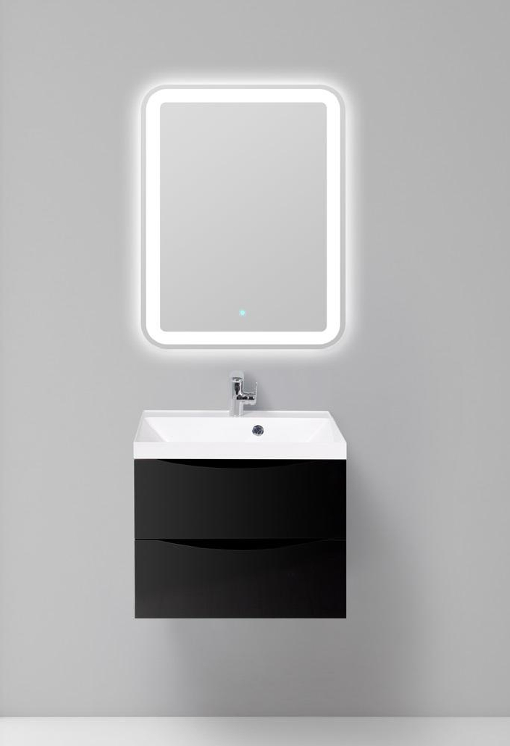 Тумба подвесная с раковиной BelBagno MARINO-600-2C-SO-NL-P