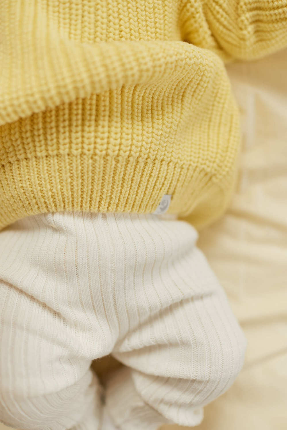 1750-02 Брючки вязаные Simple (экрю)