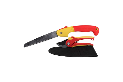 GRINDA 3 предмета: секатор, ножовка, сумка, Садовый набор (8-423251-H3)