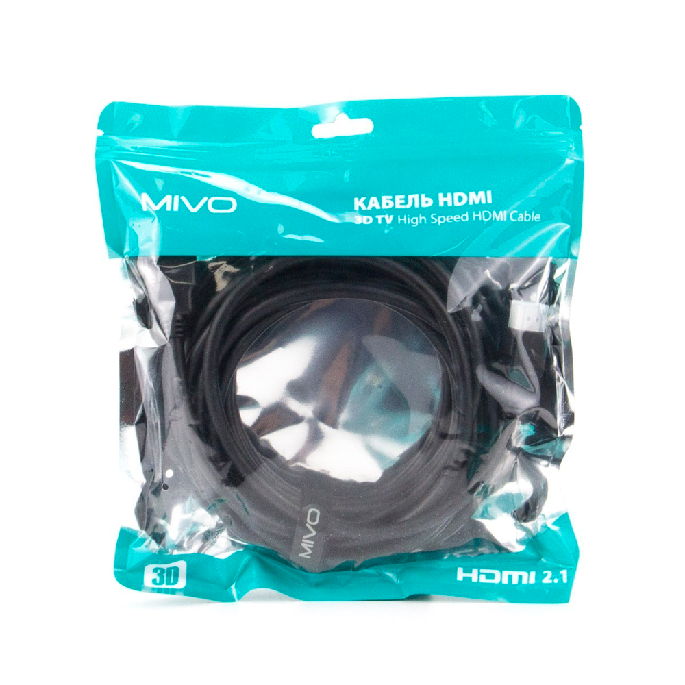 Кабель HDMI х HDMI -5.0м. 8K 4K Ver2.1 Mivo 5M3D