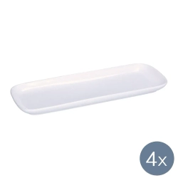 La Porcellana Bianca Набор из 4 сервировочных тарелок Essenziale New Age 30x11 см