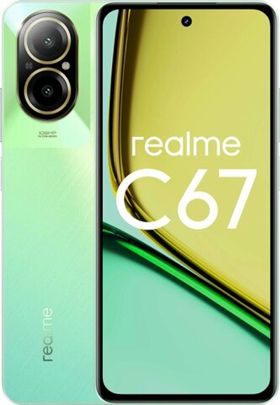 Смартфон Realme C67 4G 8/128 ГБ, Ростест(ЕАС), Dual nano SIM, Зеленый оазис
