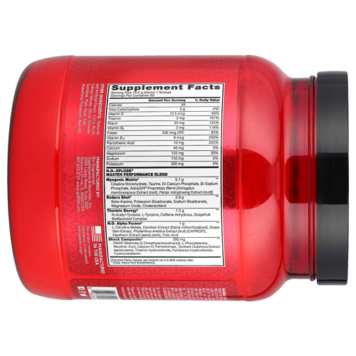 BSN, NO-Xplode®, легендарный предтренировочный комплекс, фруктовый пунш, 1,11 кг (2,45 фунта)