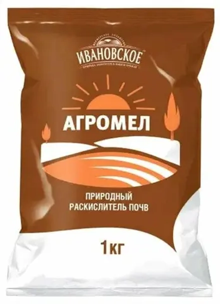 Агромел "Ивановское", природный раскислитель почв, 1 кг