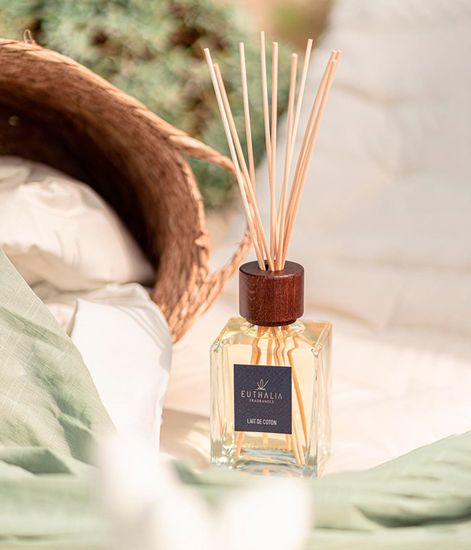 Lait de coton, ароматический диффузор с палочками, Euthalia Fragrances