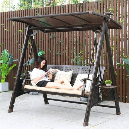 Садовые качели Magnate из алюминия, античная бронза