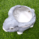 Фигура садовая-кашпо "Зайка" 24*16*20см, полистоун