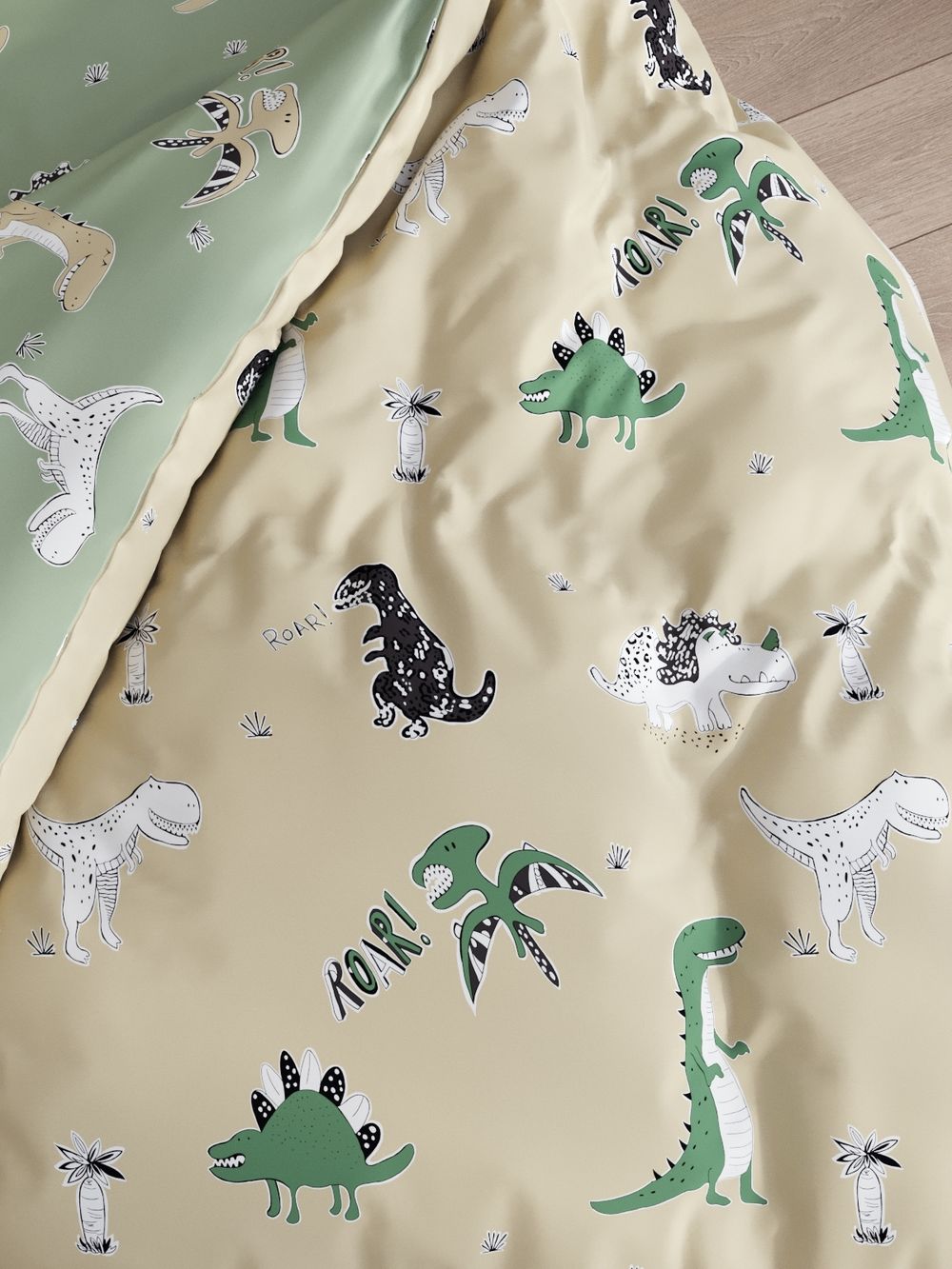 Постельное белье перкаль Сказка "Creeper/Creeper на зеленом" 1,5-сп Наволочка 50х70 см 1 шт Простынь на резинке 90x200 см Пододеяльник 145x215 см