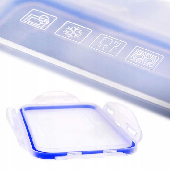 Набор герметичных контейнеров 5 шт. Kamille KM 20000 с крышками, для еды и хранения продуктов (0,5 л; 0,9 л; 1,5 л; 2,5 л; 3,5 л.)