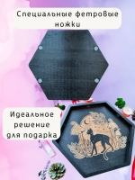 Алтарь - поднос для гадания, ритуалов и сервировки "Кошка"