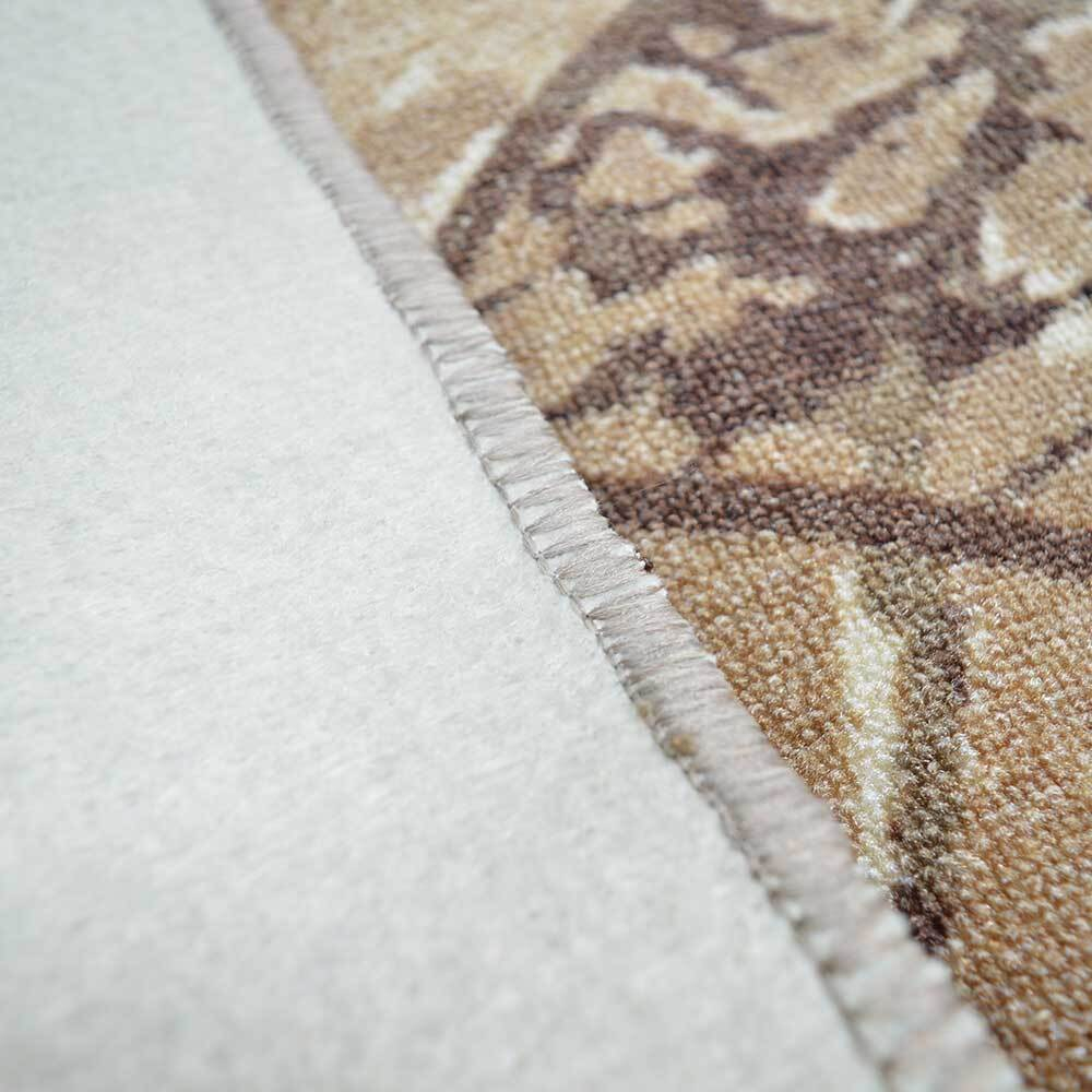 Коврик 100*140см Люксор Люкс Принт ворс 3мм, бежевый (ассорти)