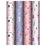 Бумага упаковочная глянц. 70*100см в ассорт."Woman time"(MESHU)