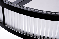 Люстра Garda Decor Ancona круглая черная матовая