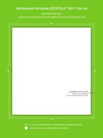 Натяжные потолки 2 м2, 0.9 м2