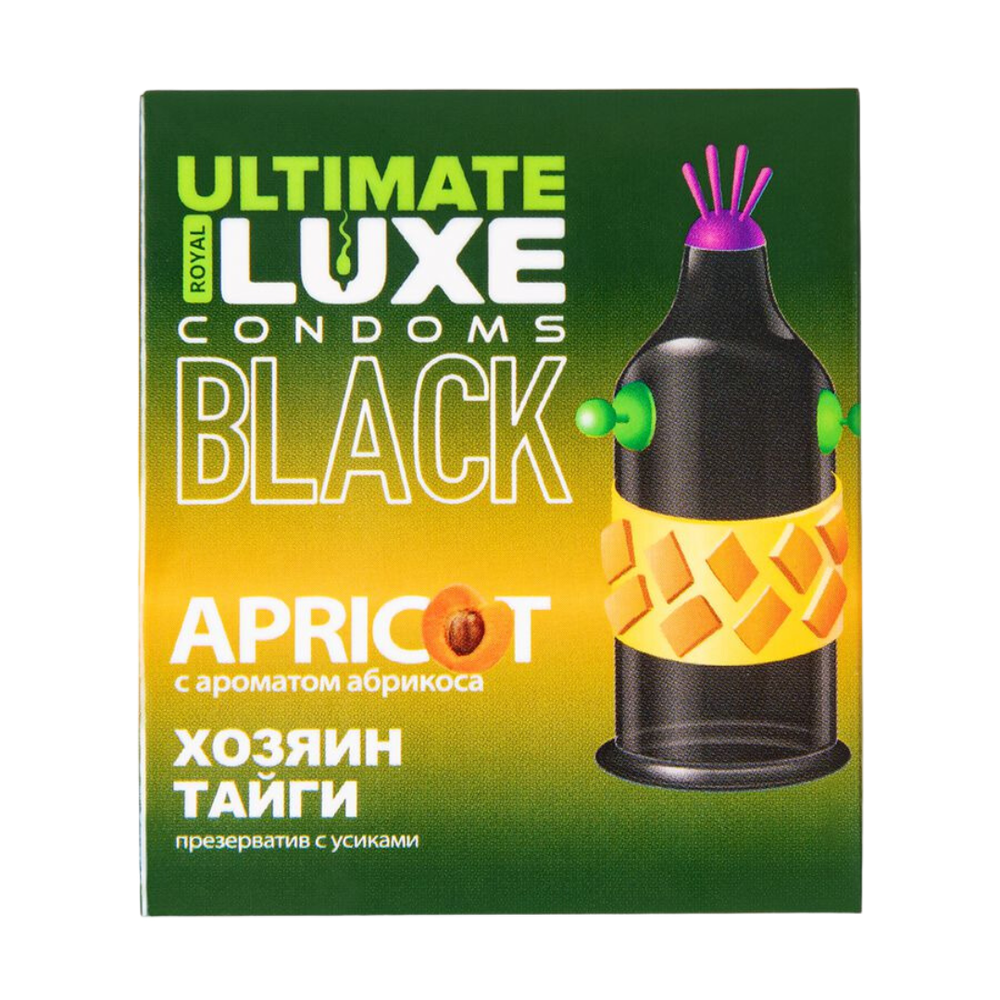 Презерватив LUXE ULTIMATE Хозяин Тайги (черный, аромат Абрикоса)