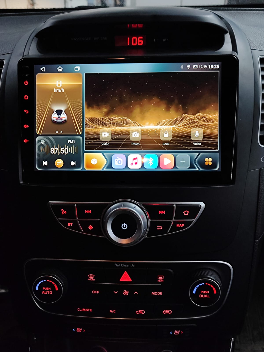 установочный комплект KIA Sorento 2012 2015 ( XM, рестайл), рамка + проводка KB-SF-9794-2