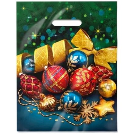 Новогодние пакеты "Шик" 31х40см 60мкм (50/500шт)