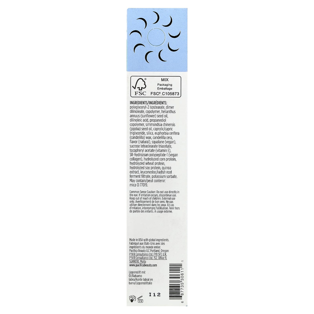 Pacifica, Комплексный бальзам для губ, красивое пробуждение, 15 мл (0,50 жидк. унц.)