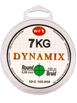 Леска плетёная WFT KG ROUND DYNAMIX Green 150 м, 0,08 мм