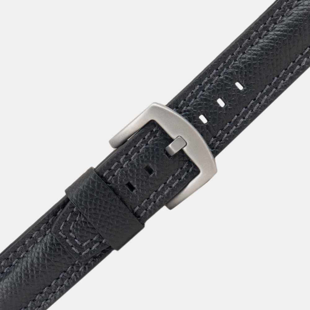 Ремешок для часов Garmin 51 mm с креплением из кожи теленка, черного цвета