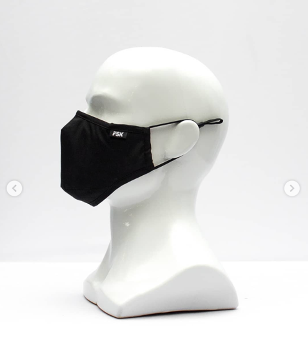 Защитная угольная маска c фильтром FSK (черная)