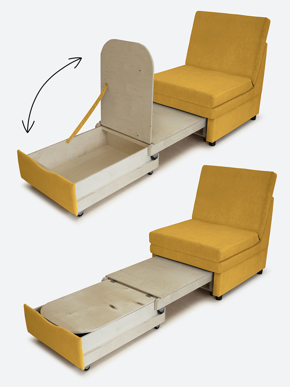 Кресло-кровать "Экономик" 70 см