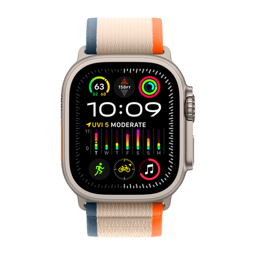 Умные часы Apple Watch Ultra 2 GPS + Cellular, 49mm, Trail Loop S/M, Orange/Beige (Оранжевый / Бежевый)