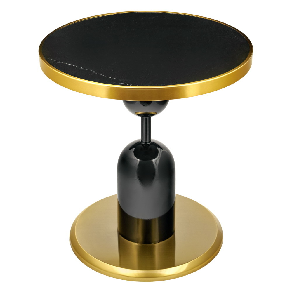 Кофейный столик Gloria диам.50см x 54см, чёрный, металл