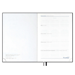 Ежедневник датированный 2026 ESCALADA, #ДУМАЙ КАК МИЛЛИАРДЕР, А5+, 176 л., арт. 70211/ 10 КАССАНДРА ЧЁРНЫЙ (кожзам: 175х245 мм, мягкий переплёт, запаянный край, материал обложки: искусственная кожа "Кассандра"; декор: блинтовое тиснение; способ крепл