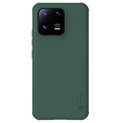 Чехол зеленого цвета от Nillkin для смартфона Xiaomi 13, c поддержкой беспроводной зарядки, серия Super Frosted Shield Pro Magnetic
