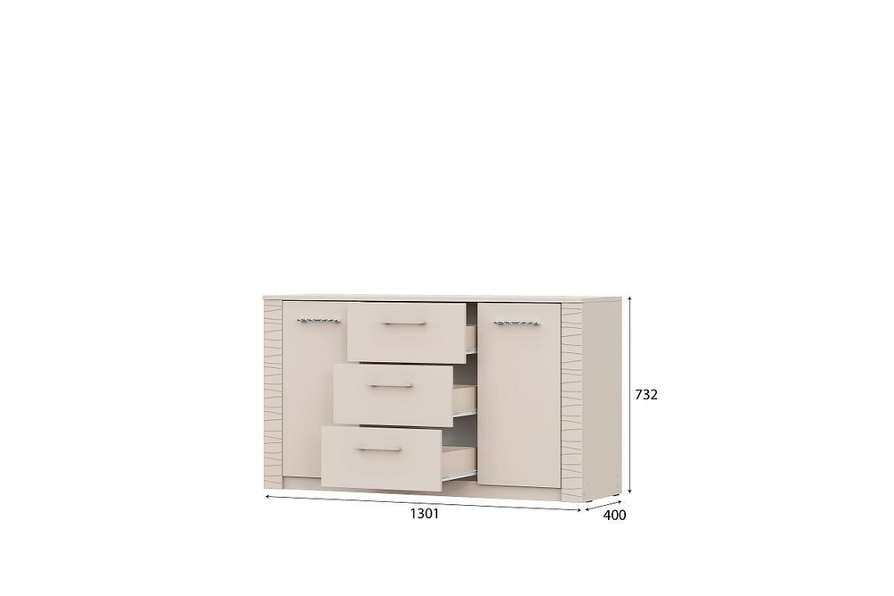 Модульная стенка в гостиную со шкафом Меланж 346х40х210 см