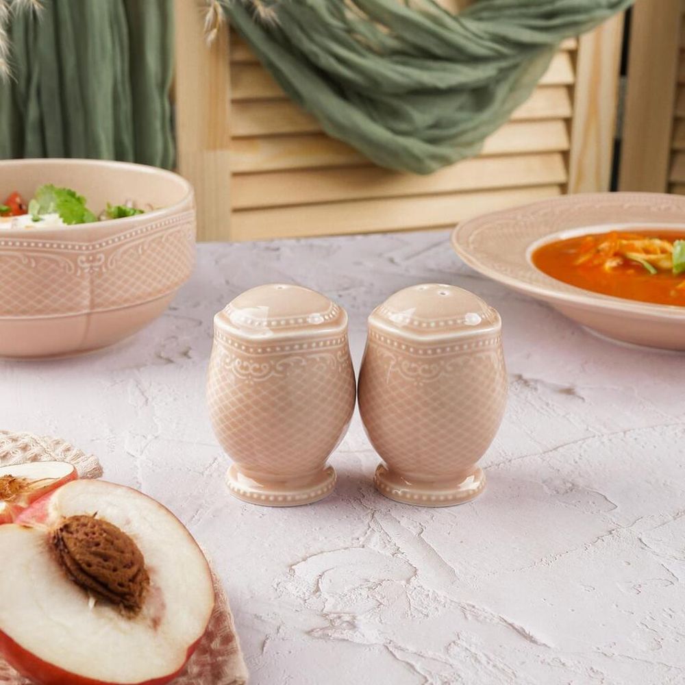 Набор для специй 2 предмета Солонка/Перечница Aristocrat Peach Tea Noble [1]