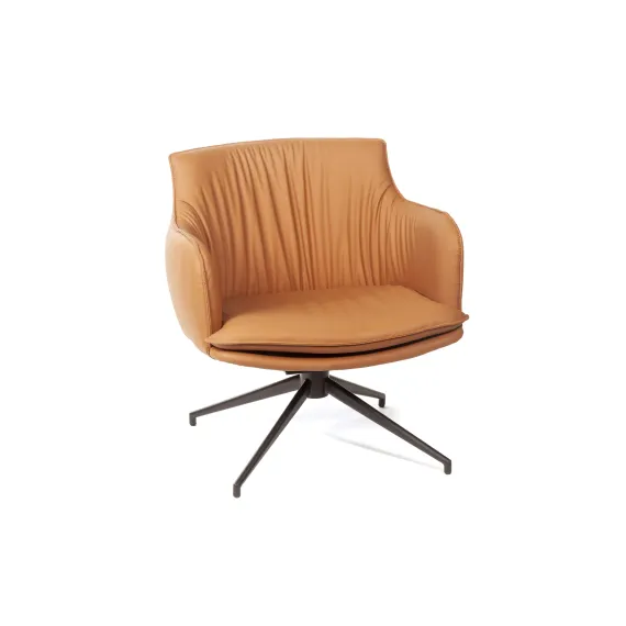 Лаунж кресло Sofia, экокожа терракот