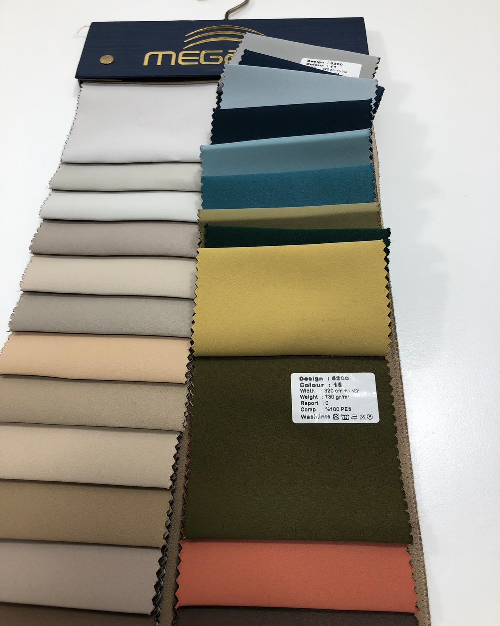Портьерная ткань двусторонний dimout Megara арт. 5200 (высота 320 см, Турция)