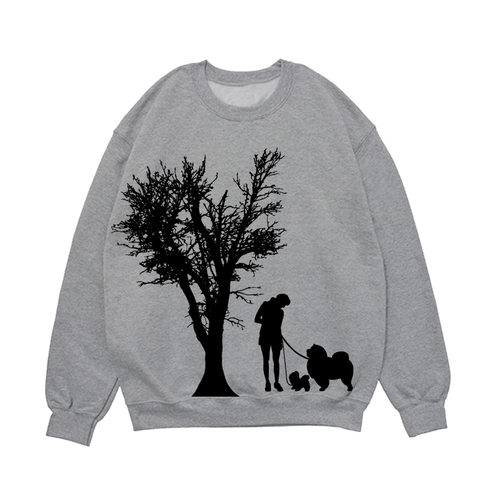 Свитшот "Прогулка с Чау"