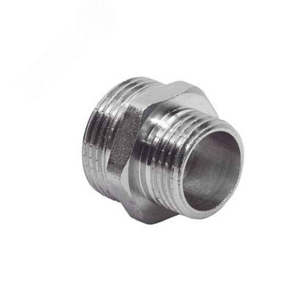 Ниппель НН 1'1/4х3/4' переходной, никелированный 02537
