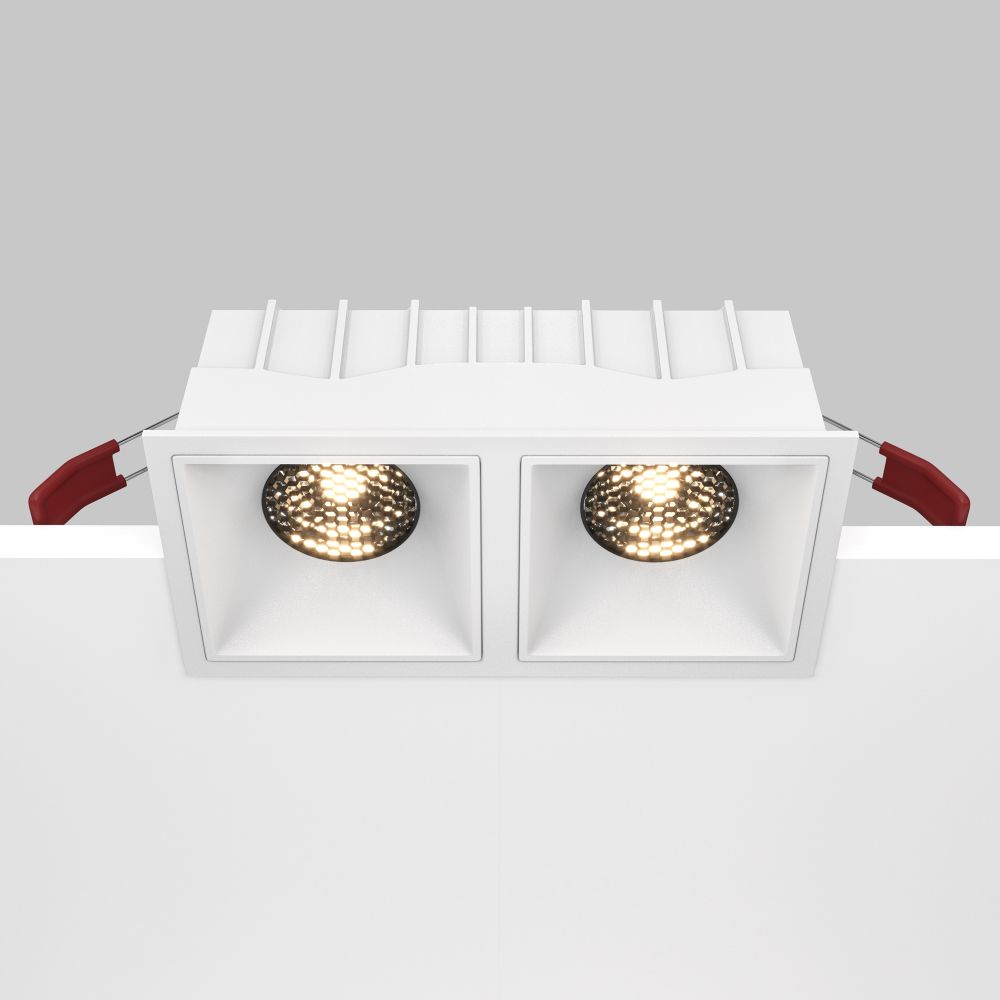 Модульный встраиваемый светодиодный светильник диммируемый Maytoni Alfa LED DL043-02-15W3K-D-SQ-W