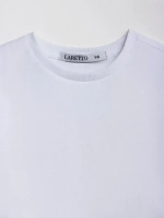 Футболка детская оверсайз укороченная базовая