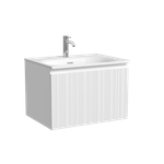 Тумба подвесная Sancos Code 590х453х400, c одним ящиком оснащенным доводчиками, цвет белый , арт. CD60W